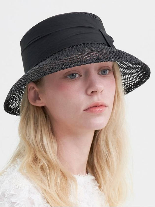 Hepburn Straw Hat Black - BROWN HAT - BALAAN 2