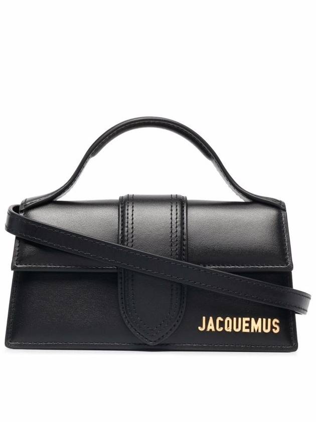 Le Bambino Gold Hardware Logo Mini Tote Bag Black - JACQUEMUS - BALAAN 2