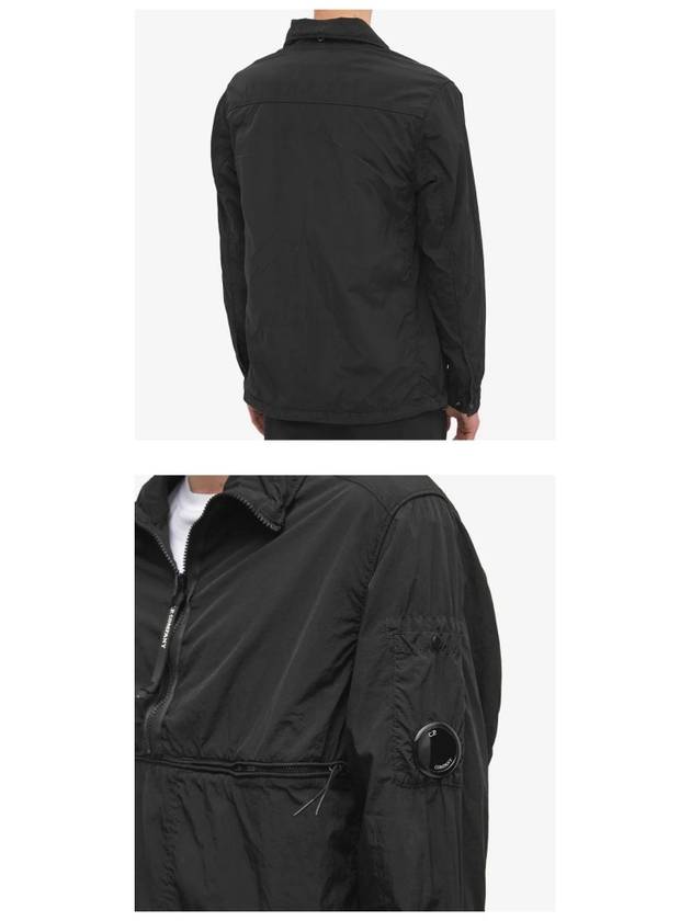 Lens Wappen Half Zip Anorak Black - CP COMPANY - BALAAN 6