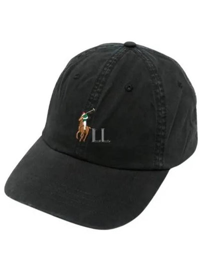 Pony Logo Classic Sport Ball Cap Black - POLO RALPH LAUREN - BALAAN 2