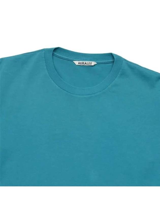 Men's Luster Plating TShirt Teal Green A00SP02GT TG - AURALEE - BALAAN 3