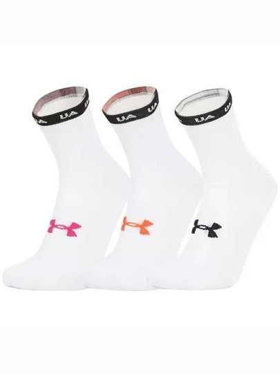 UA Essential Novelty Crew Socks 3 Pack White - UNDER ARMOUR - BALAAN 2