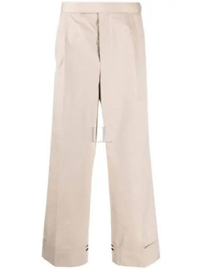 Typewriter Fit 5 Slacks Beige - THOM BROWNE - BALAAN 2