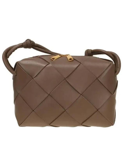 Cassette Intrecciato Small Cross Bag Brown - BOTTEGA VENETA - BALAAN 2