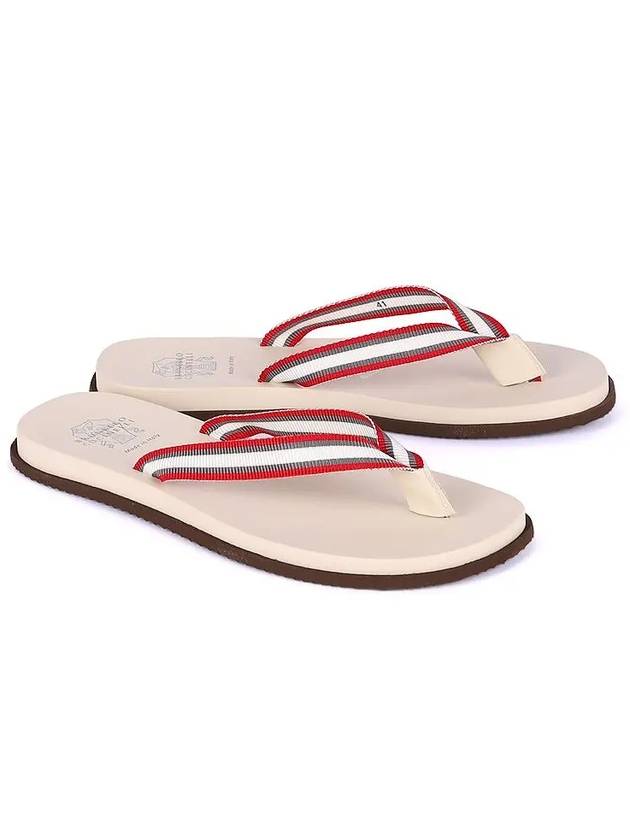 No components Men s flip flop slippers MZUNAVH300 TZFLI CEV36 3 - BRUNELLO CUCINELLI - BALAAN 1