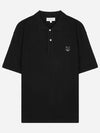 Bold Fox Head Patch Oversized Polo Shirt Black - MAISON KITSUNE - BALAAN 2