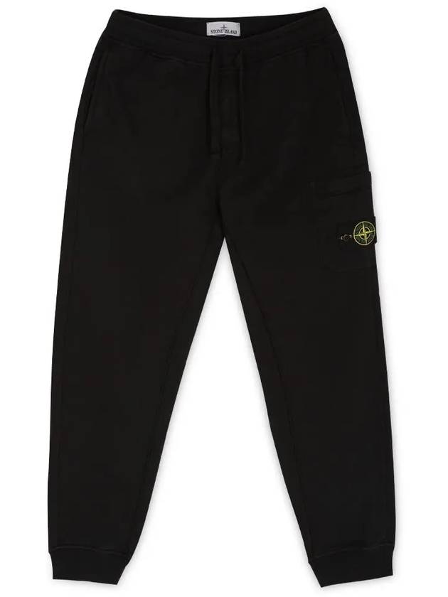 Men s Waffen Patch Black Jogger Pants 801564451 A0029 - STONE ISLAND - BALAAN 1