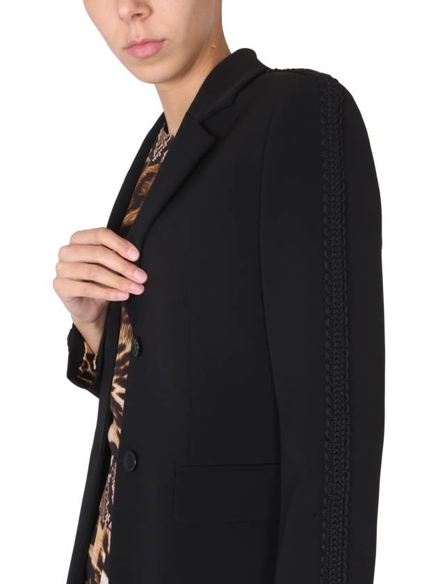 Single Breasted Jacket Black - MOSCHINO - BALAAN 5