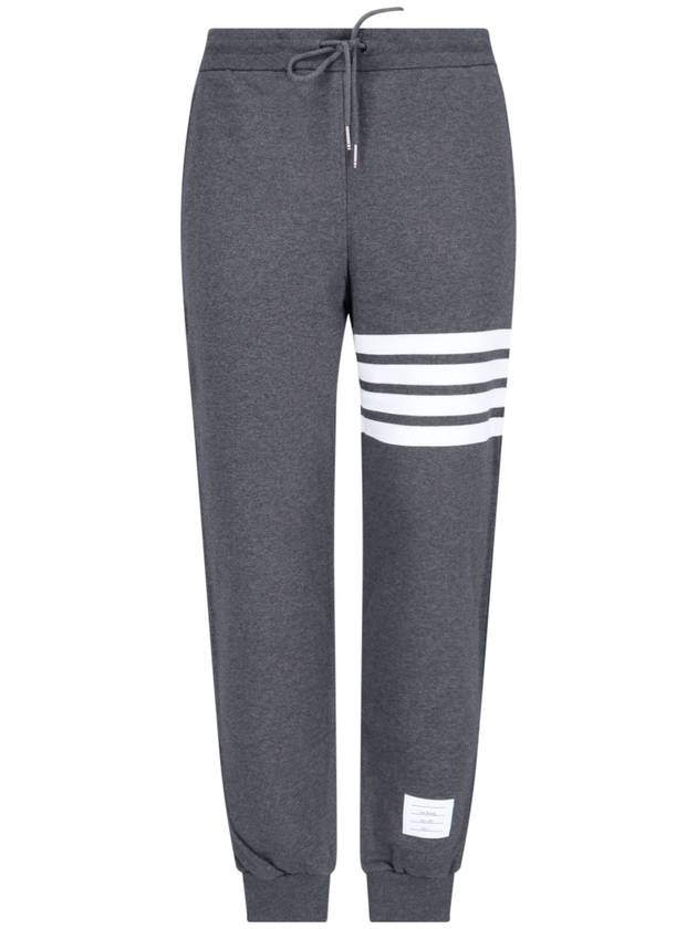 Signature 4 Bar Stripe Track Pants Dark Grey - THOM BROWNE - BALAAN 2