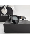 Eyewear Heart Logo Square Sunglasses Black - CHANEL - BALAAN 6