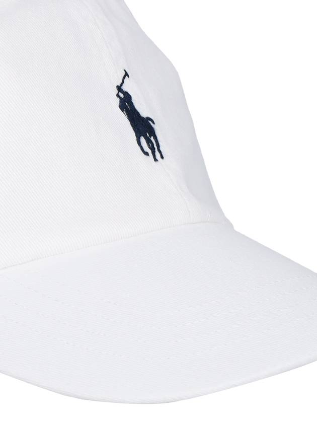 Embroidered Pony Ball Cap White - POLO RALPH LAUREN - BALAAN 4