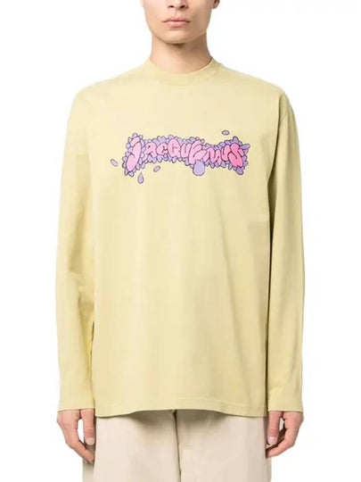 Desenho Manches Longues Daisy Logo Cotton Long Sleeve T-Shirt Green - JACQUEMUS - BALAAN 2