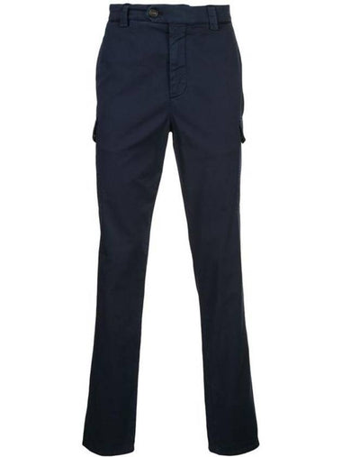 Garment Dyed Leisure Fit Straight Pants Navy - BRUNELLO CUCINELLI - BALAAN 1