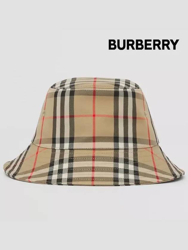 Kids Vintage Check Bucket Hat Beige - BURBERRY - BALAAN 3