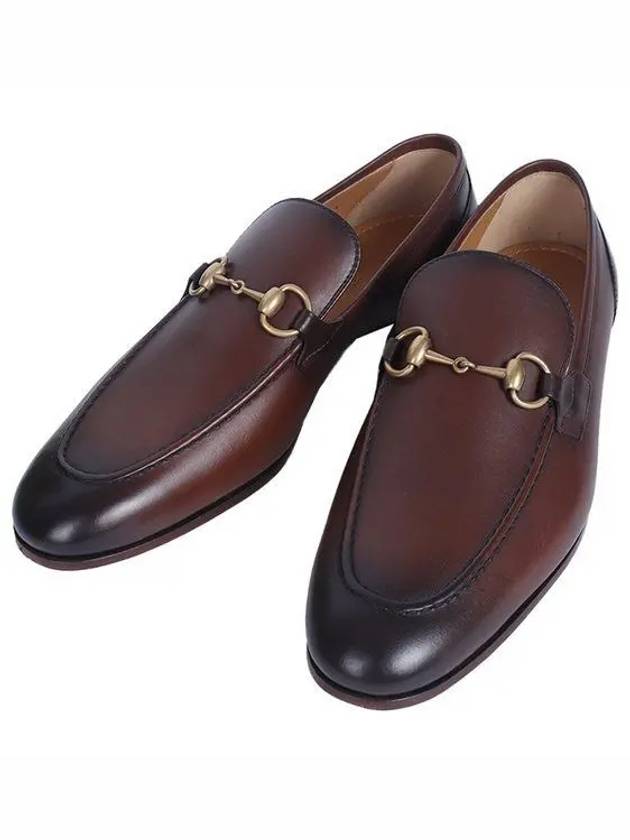 Jordaan Leather Loafers Brown Gold - GUCCI - BALAAN 2