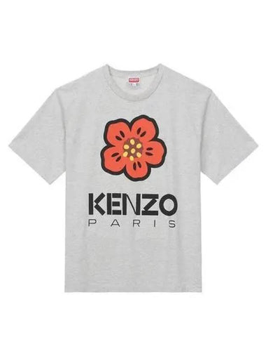 Balk Flower Short Sleeve T Shirt Ivory PFD55TS4454SO - KENZO - BALAAN 1