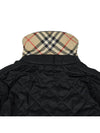 Kids Corduroy Collar Diamond Quilted Jacket Black - BURBERRY - BALAAN 8