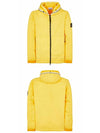 Wappen Patch Skin Touch Nylon Hooded Jacket Yellow - STONE ISLAND - BALAAN 5