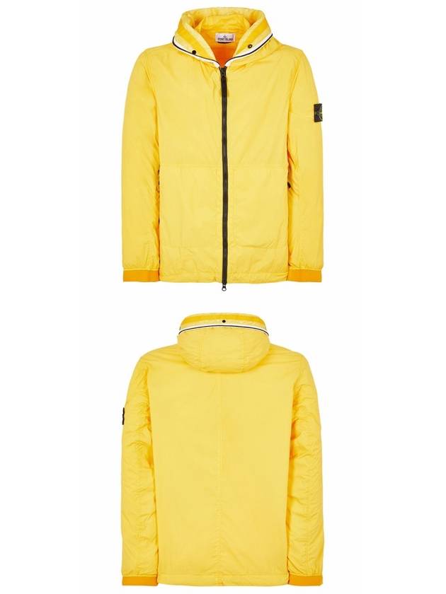 Wappen Patch Skin Touch Nylon Hooded Jacket Yellow - STONE ISLAND - BALAAN 5