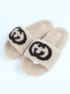 GG fleece slippers 8 270 - GUCCI - BALAAN 1