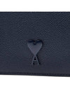 Heart Logo Half Wallet Navy - AMI - BALAAN 7