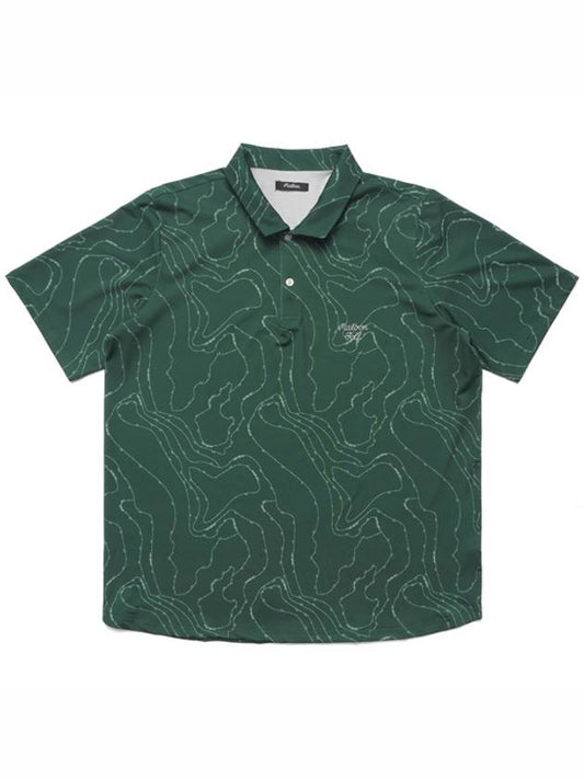 Contour Short Sleeve PK Shirt Green - MALBON GOLF - BALAAN 2