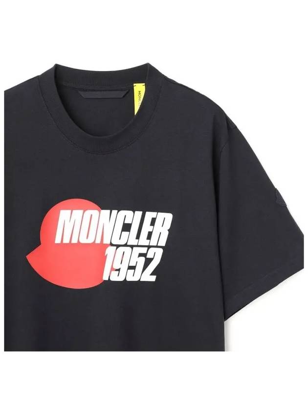 23SS 1952 Logo TShirt Navy 8C000 02 8390T 778 - MONCLER - BALAAN 4