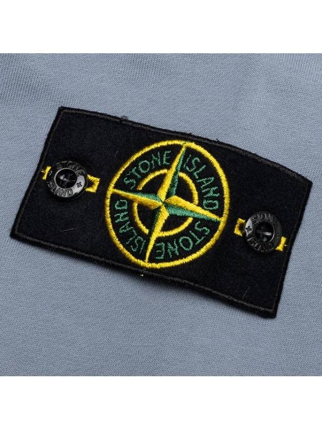 Men's Wappen Patch Sweatshirt Blue Grey - STONE ISLAND - BALAAN 4