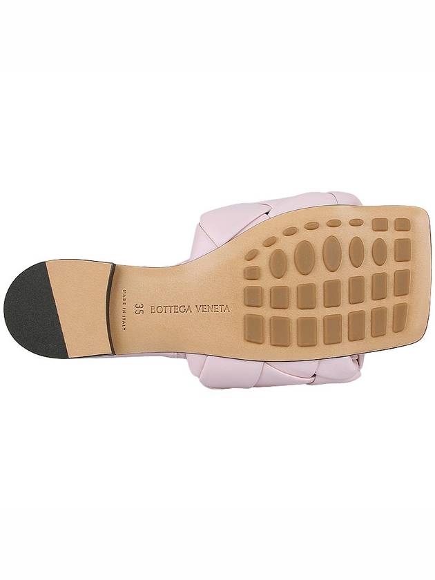 Women's Lido Leather Slippers Cameo - BOTTEGA VENETA - 10