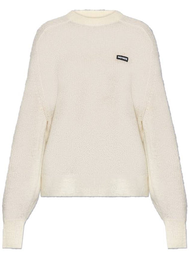 ROTATE Sweater With Logo Patch, Women's, Cream - ROTATE - BALAAN 1