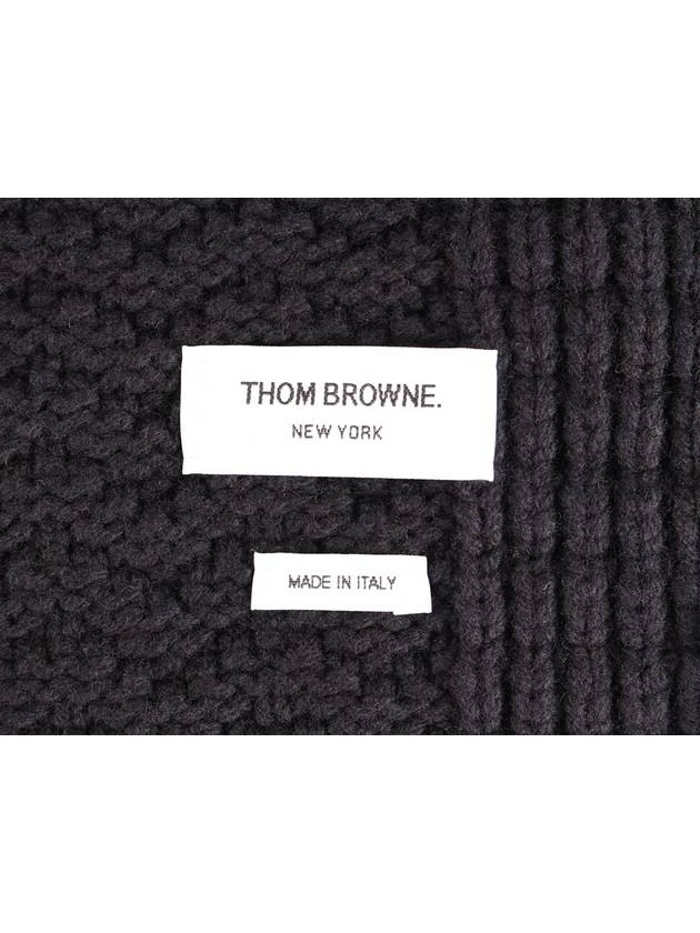 wool muffler - THOM BROWNE - BALAAN 4