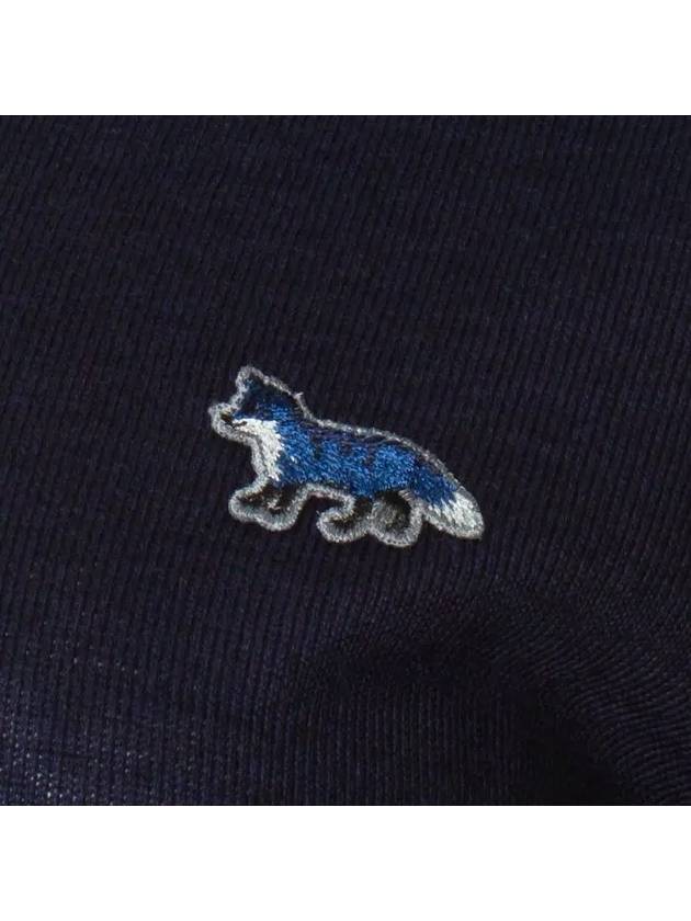 Baby Fox Patch Regular Cardigan Blue - MAISON KITSUNE - BALAAN 10