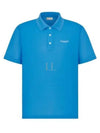 Couture Polo Shirt Blue - DIOR - BALAAN 2