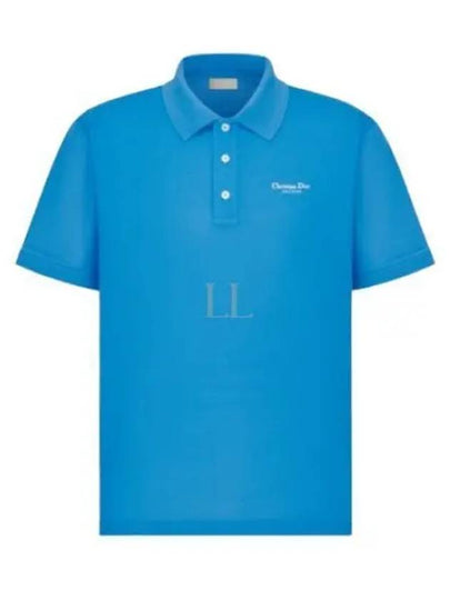 Couture Polo Shirt Blue - DIOR - BALAAN 2