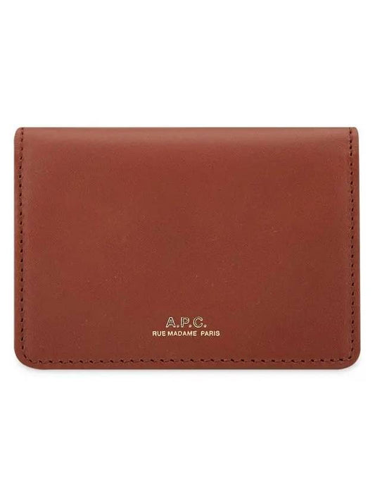 Stefan Horizon Logo Card Wallet Nut Brown - A.P.C. - BALAAN 2