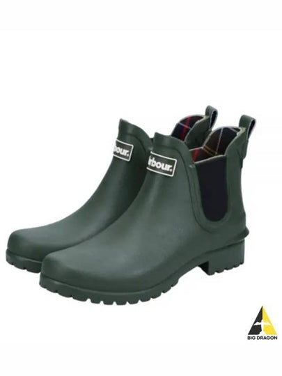 Wilton Wellington Chelsea Rain Boots Green - BARBOUR - BALAAN 2