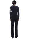 Engineered 4 Bar Stripe Loopback Jersey Knit Crewneck Sweatshirt Navy - THOM BROWNE - BALAAN 6