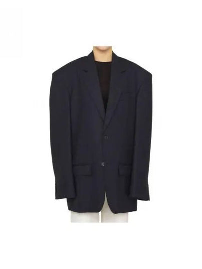 Pinstripe Wool Blazer Jacket Black - BALENCIAGA - BALAAN 2