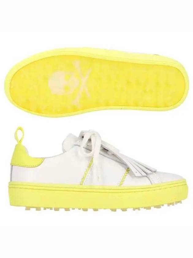 Contrast Accent Kiltie Durf Golf Spikeless Yellow White - G/FORE - BALAAN 2