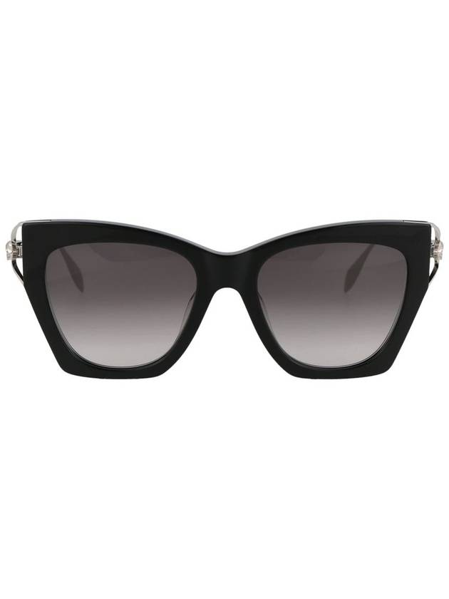 Sunglasses AM0375S 001 001 BLACK SILVER GRAY - ALEXANDER MCQUEEN - BALAAN 2