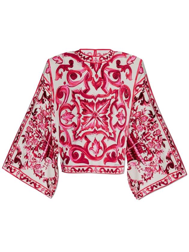 majolica print silk blouse F7U77THPABQ - DOLCE&GABBANA - BALAAN 2