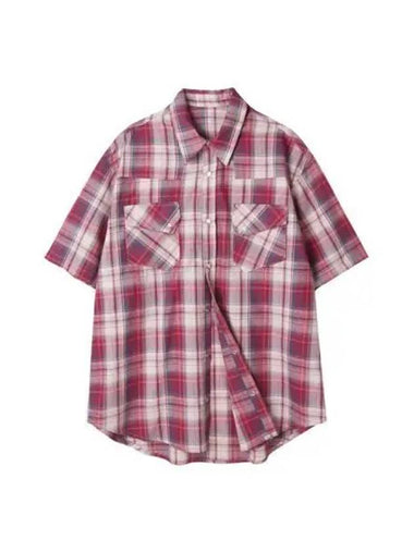 RTR Plaid Western Shirt Red - KND - BALAAN 1