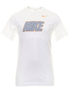 PHX Open Logo Print Cotton Short Sleeve T-Shirt White - NIKE - BALAAN 2