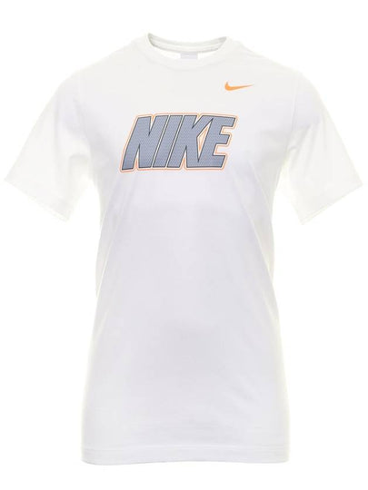 PHX Open Logo Print Cotton Short Sleeve T-Shirt White - NIKE - BALAAN 2