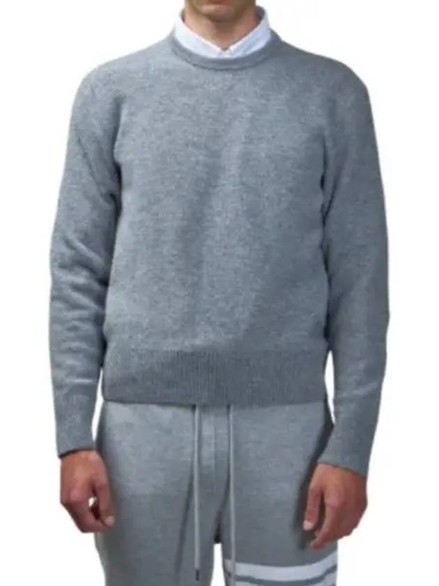 Arm Band Merino Wool Pique Knit Top Grey - THOM BROWNE - BALAAN 2