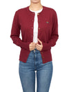 Logo Patch Cardigan Red - VIVIENNE WESTWOOD - BALAAN 6