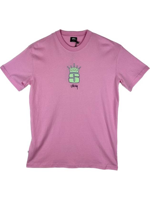 AU AUSTRALIA KING S HW SS TShirt ST0L0134 Lemonade Pink MENS - STUSSY - BALAAN 1