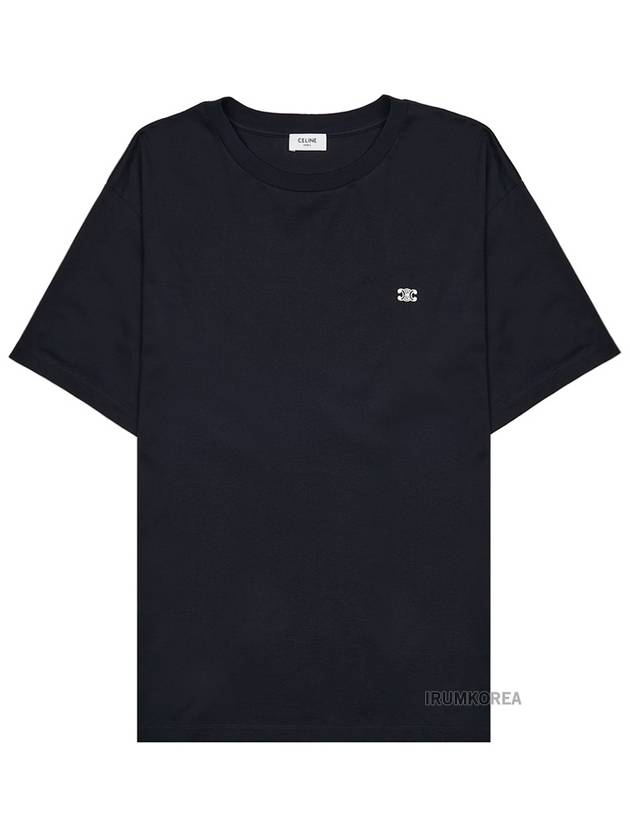 Triomphe Loose Logo Short Sleeve T-Shirt Black - CELINE - BALAAN 9