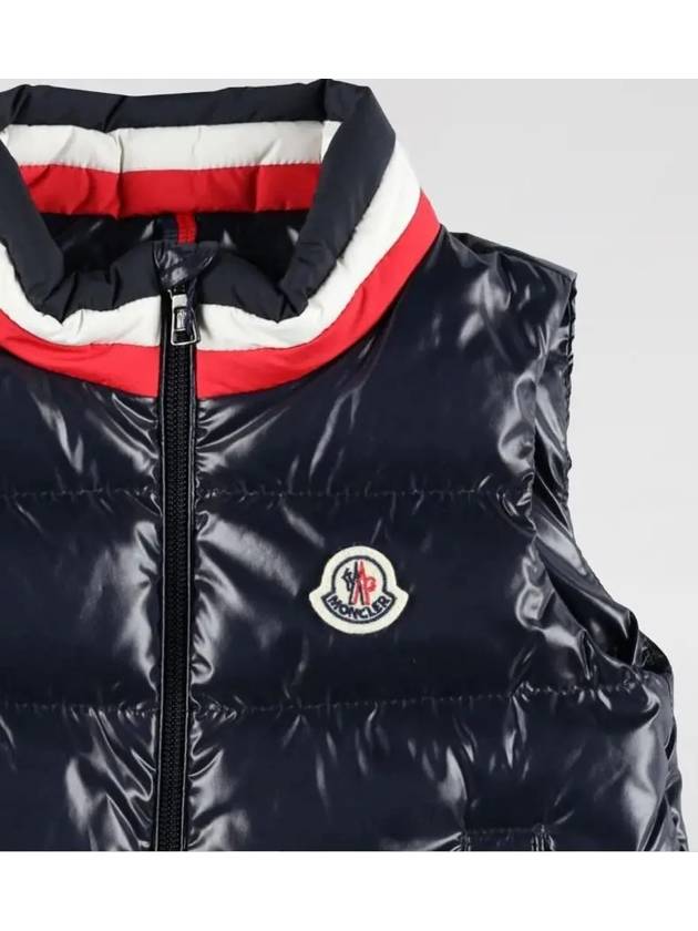 Kids Logo Patch Down Padding Vest 1A000155963V 742 - MONCLER - BALAAN 3