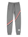 Men's RWB Three Stripe Sweat Jogger Track Pants Grey - THOM BROWNE - BALAAN 2